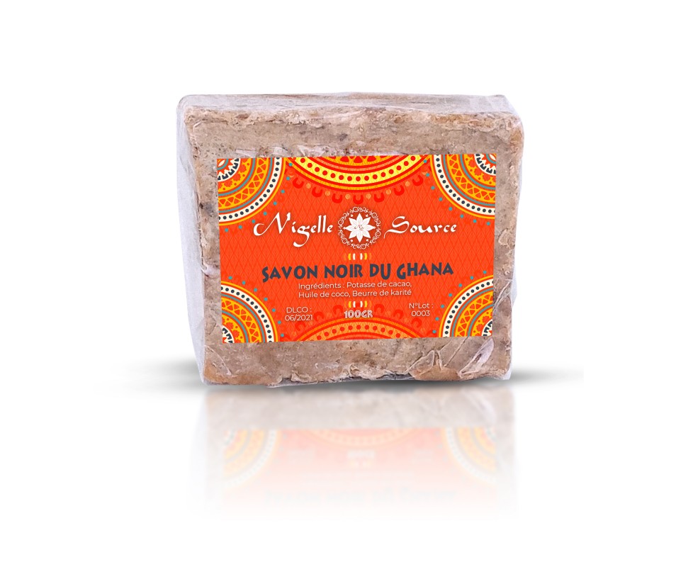 Savon noir du Ghana 100g - Nigelle Source